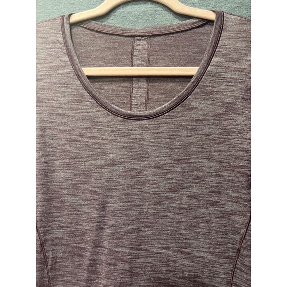Lululemon Sweat Embrace Long Sleeve Heathered Arctic Plum Fits Size 6 (READ) - Picture 7 of 10